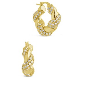 SHINE by Sterling Forever Florence Hoop Earrings - 1 of 4