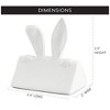 AuldHome Design Bunny Place Card Holders 6pk, Easter Spring Ceramic Reusable Place markers for Table - image 3 of 4