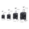 Kumasinova Softside Luggage Set,4 Pcs Expandable Polyester Suitcases,Lightweight Luggage Travel Set,Upright Spinner Luggage20/24/28/32" - 2 of 4