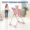 Baby High Chair, Foldable Feeding Chairs for Babies and Toddlers, Adjustable Height - 3 of 4