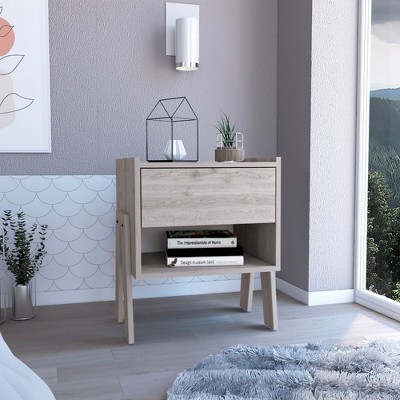 Depot E-Shop Nightstand 22"H, One Drawer, One Open Shelf
