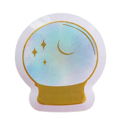 Jollity & Co. - Fortune Teller Ball Dinner Plates - Pack of 8 Paper Plates