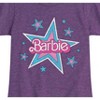 Girls' - Barbie - Barbie Logo 70S Stars- Girls Fitted Short Sleeve Graphic T-Shirt Fitted Short Sleeve Graphic T-Shirt - 2 of 4