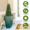 Rbied Green Composite Artificial Tree, Artificial Foliage/Topiary for Indoor and Outdoor ( 2-Piece ) - 3 of 4