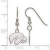 Black Bow Jewelry Sterling Silver Iowa Hawkeyes NCAA Dangle Earring - image 2 of 3