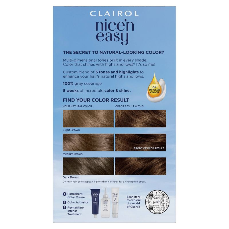 Clairol Nice'n Easy Permanent Hair Color - Brown, 2 of 13