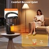 Portable Electric Space Heater - 1500W/750W Thermostat, 2-in-1 Fast Heating Ceramic Desk Heater & Fan, Safe Quiet <45 dB - 2 of 4