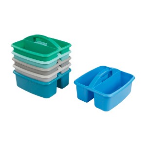 ECR4Kids 2-Compartment Storage Caddy, 6-Pack - 1 of 4