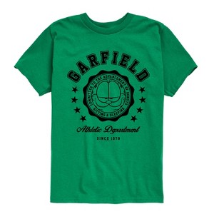 Boys' - Garfield - Varsity Seal Short Sleeve Graphic T-Shirt - 1 of 4