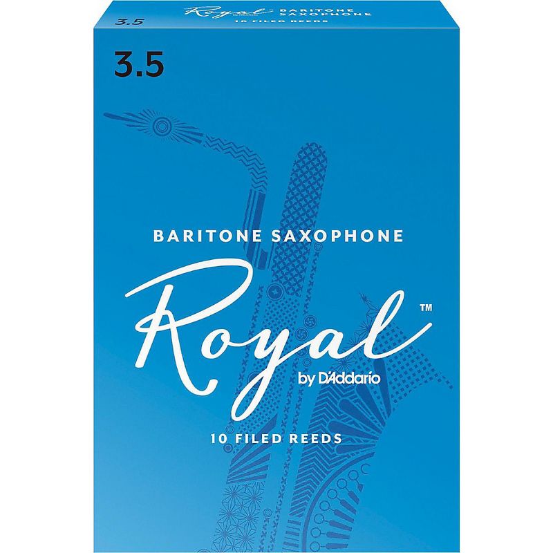 Rico Royal Baritone Saxophone Reeds, Box of 10, 1 of 4