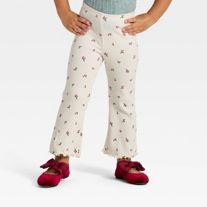 Toddler Girls' Ribbed Flare Leggings - Cat & Jack™ - 1 of 3
