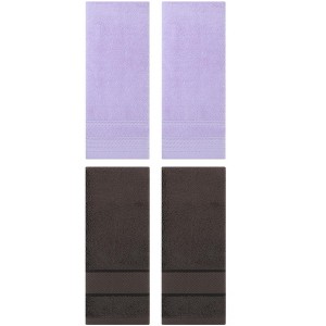 REGALWOVEN 4 Pcs Striped Comfortable Quick Drying Non-Linting Hand Towel 14" x 30" - 1 of 4