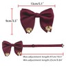 INSPIRE CHIC Men's Ribbon Leaf Pendant Pre-tied Fashion Bow Ties Necktie 1 Pc - 2 of 4
