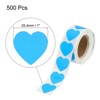Unique Bargains Self-Adhesive Heart-Shaped Decorations Sticker for Envelope Wedding 500 Pcs - 2 of 4