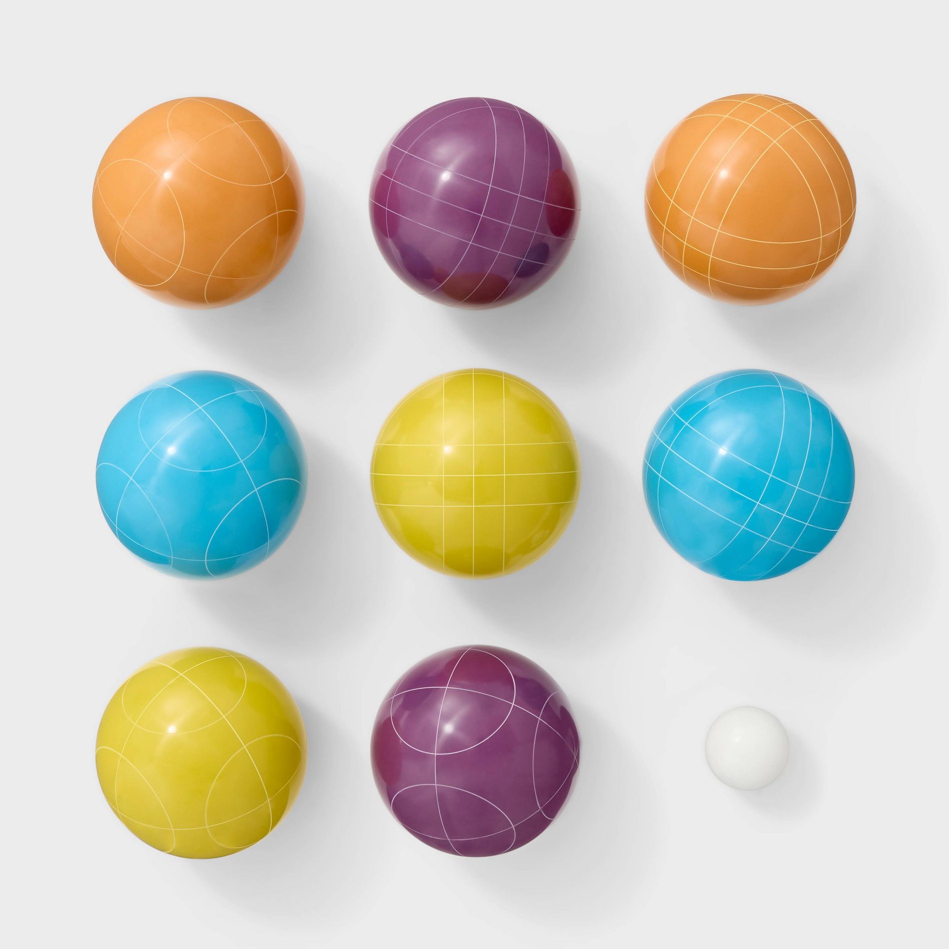 100mm Resin Bocce Ball Set - Embark™: Lawn Target Toss for 2-4 Players