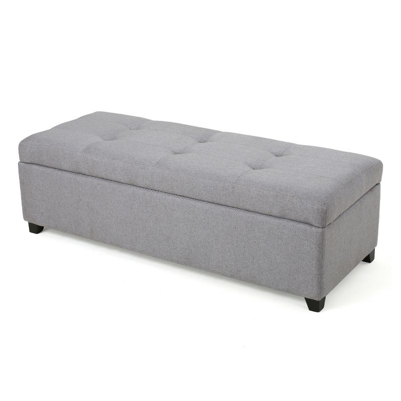 Brentwood Storage Ottoman - Gray - Christopher Knight Home, 1 of 6