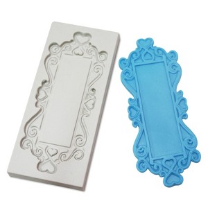 O'Creme Heart Frame Silicone Fondant  Frame Mold - 3" x 4" - Grey - 1 of 1