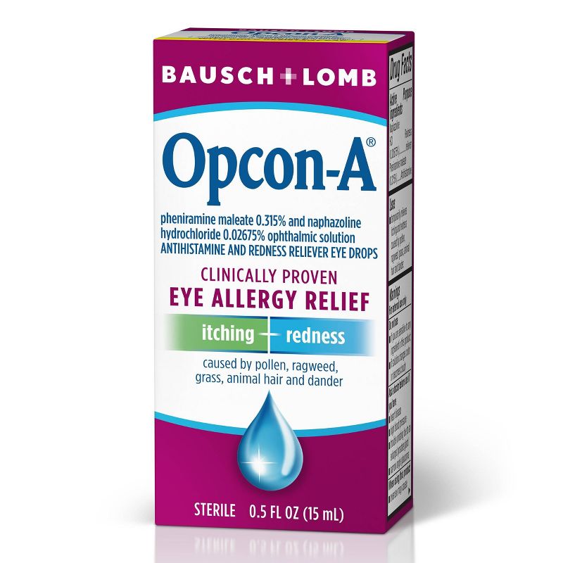 Opcon A Bausch &#38; Lomb Allergy Relief Eye Drops - 0.5oz, 6 of 8