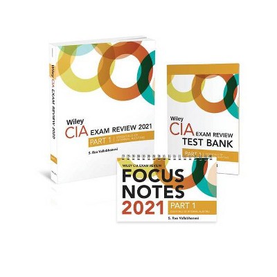 Wiley CIA Exam Review 2021 + Test Bank + Focus Notes: Part 1, Essentials of Internal Auditing Set - by  S Rao Vallabhaneni (Paperback)