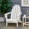 Outsunny Folding Adirondack Chair, Outdoor Fire Pit Seating HDPE Lounger Chair for Patio Deck and Lawn Furnitur - 2 of 4