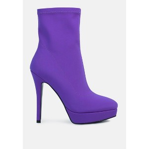 Patotie Lycra High Heel Ankle Boots - 1 of 4