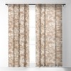 Avenie Mushrooms In Warm Neutral Set of 2 Panel Sheer Window Curtain - Deny Designs - image 3 of 4