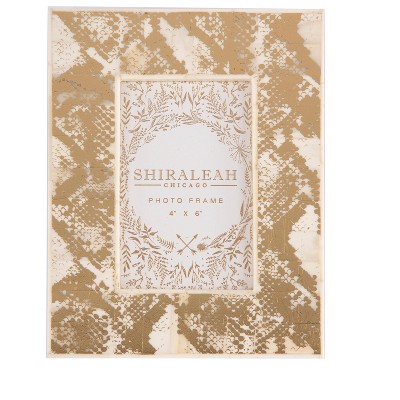 Paris Gold Snake Print 4X6 Frame