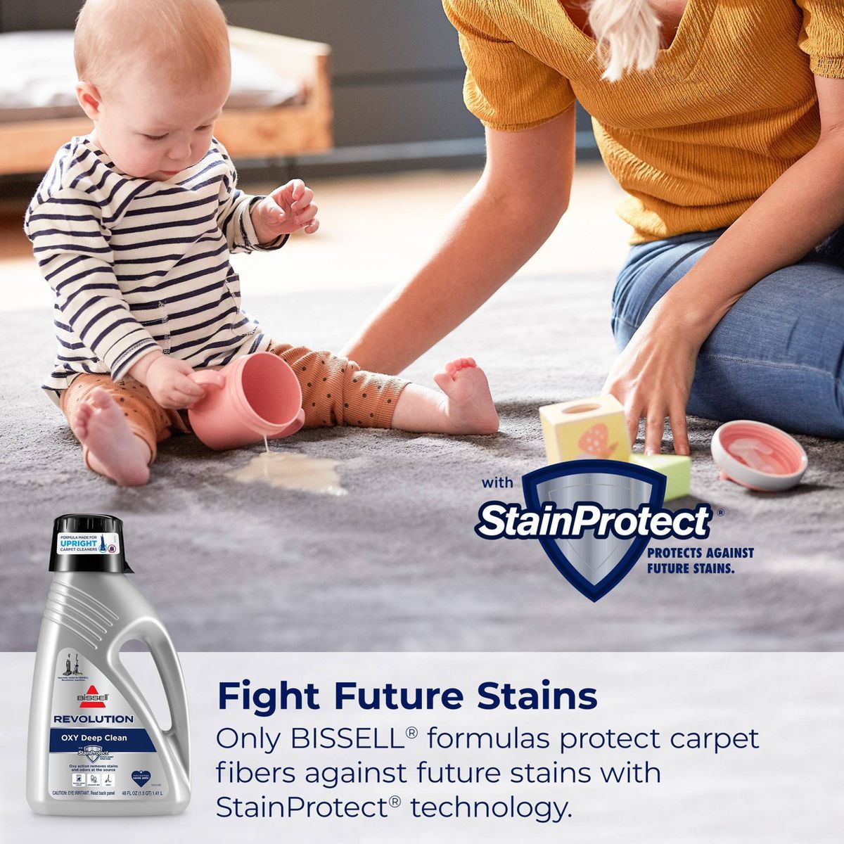 BISSELL Revolution Oxy 48oz Deep Clean Formula - 3975: Liquid Floor Cleaner, Eliminates Stains & Odors, Pet Stain Remover - thumbnail 6