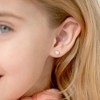 Girls' Formal Cultured Pearl Screw Back 14k Gold Earrings - In Season Jewelry - 3 of 4