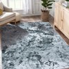 Area Rug Machine Washable Boho Carpet Non Slip Abstract Vintage Indoor - 4 of 4