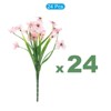 Unique Bargains Plastic Violet Faux Artificial Flower Heads for Indoor and Outside - 3 of 4
