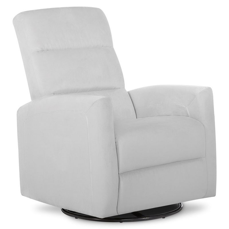 Evolur Upholstered Faux Leather Seating Reevo Swivel Glider Chair, 2 of 6