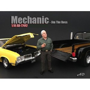 Mechanic Jim The Boss Figurine for 1/18 Scale Models by American Diorama - 1 of 3