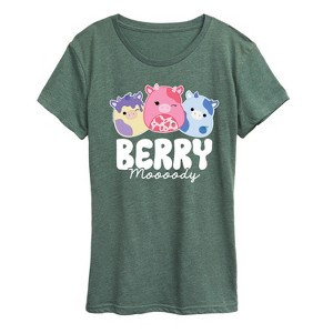 Women's - Squishmallows - Berry Moooody Short Sleeve Graphic T-Shirt - 1 of 4