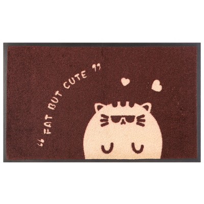 Unique Bargains Natural Rubber Cute Cartoon Pattern Durable Dirt Indoor Outdoor Door Mat