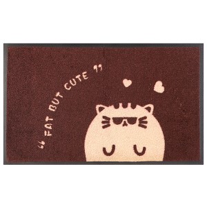 Unique Bargains Natural Rubber Cute Cartoon Pattern Durable Dirt Indoor Outdoor Door Mat - 1 of 4