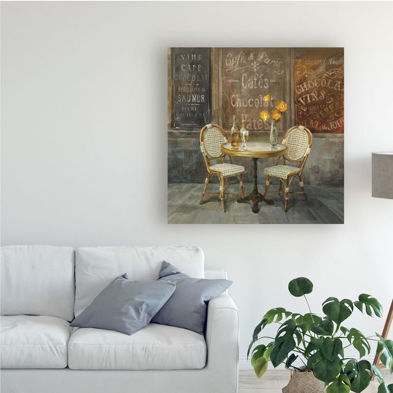 Trademark Fine Art -Danhui Nai 'French Cafe Painting' Canvas Art, 3 of 5
