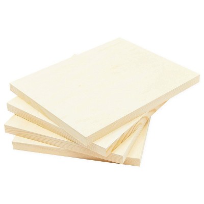 Bright Creations 4-Pack Natural Unfinished Wooden Paint Panel Boards 11 x 14 in