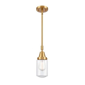 Dover - 1 Light Stem Hung Mini Pendant In Traditional Style-11.38 Inches Tall and 4.5 Inches Wide - 1 of 1