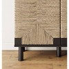 Nathan James Set of 4 Beacon Seagrass Console Table with Doors - image 4 of 4