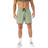 Anna-Kaci Active Men's Lightweight Quick-Dry Shorts with Elastic Drawstring Waist and Side Pockets - 2 of 4