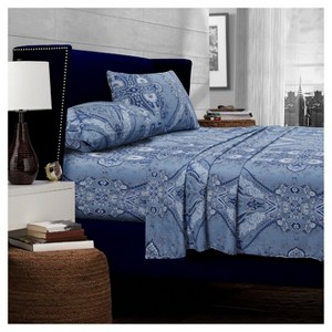 Atlantis Deep Pocket Sateen Sheet Set - Tribeca Living® - 1 of 3