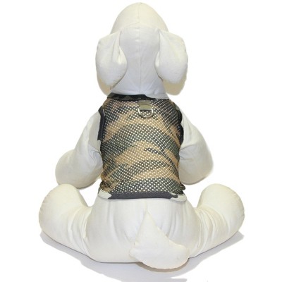 Gooby Mesh Camo Cutoff, Small, Green