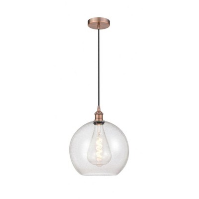 Athens - 1 Light Mini Pendant In Industrial Style-14.38 Inches Tall and 11.75 Inches Wide