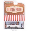 1963 Chevrolet Bel Air White w/Orange Interior & Vintage Gas Pump The Hobby Shop Series 15 1/64 Diecast Model Car by Greenlight - 3 of 3