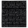 vidaXL 3D Wallpaper Bricks Self-adhesive 10 pcs Black - 3 of 4