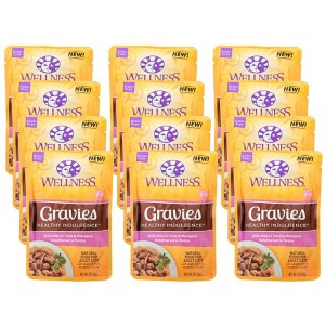 Wellness Gravies with Tuna and Mackerel in Gravy Wet Cat Food - Case of 24/3 oz - 1 of 4