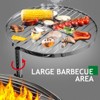 KTMBDW 33 Inch Portable Charcoal Grill ¨C Heavy-Duty Round BBQ Grill for Small Outdoor Barbecue, Camping, Travel, Tailgating & Backyard Cooking, Black - 2 of 4