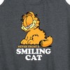 Women's - Garfield - Never Trust Smiling Cat Graphic Racerback Tank - 2 of 4