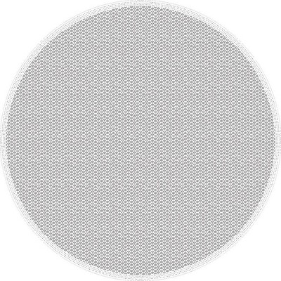 Tempaper 4'' Diamond Geometric Round Indoor/Outdoor Vinyl Floor Rug